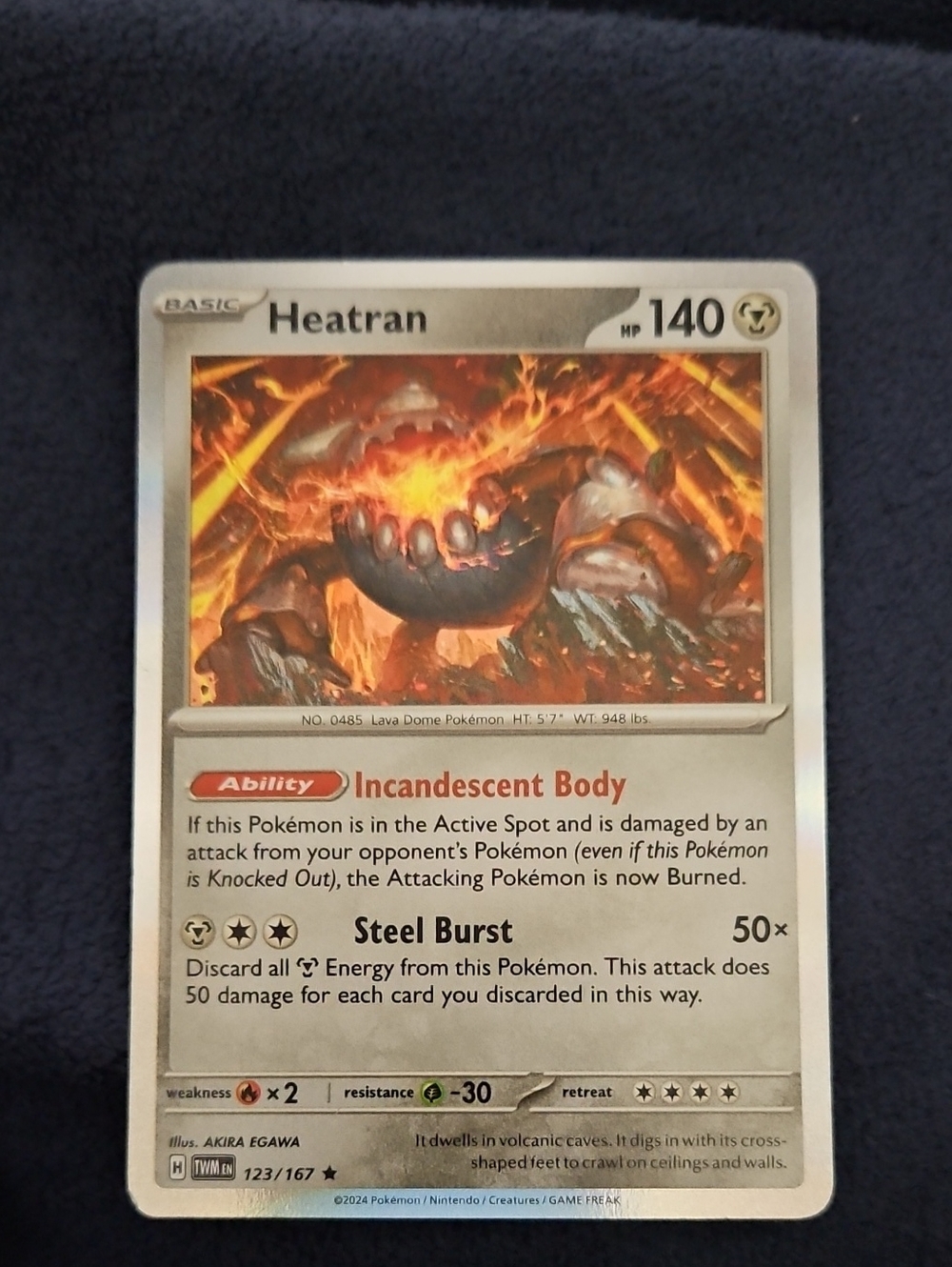 Pokemon Heatran 123/167 Holo Rare Prize Pack Series 6 PSA 9 MINT